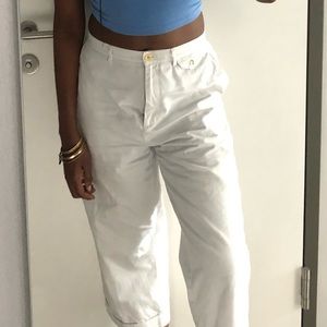 Ralph Lauren cropped white pants
